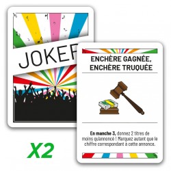 2x jokers promo "Enchère...